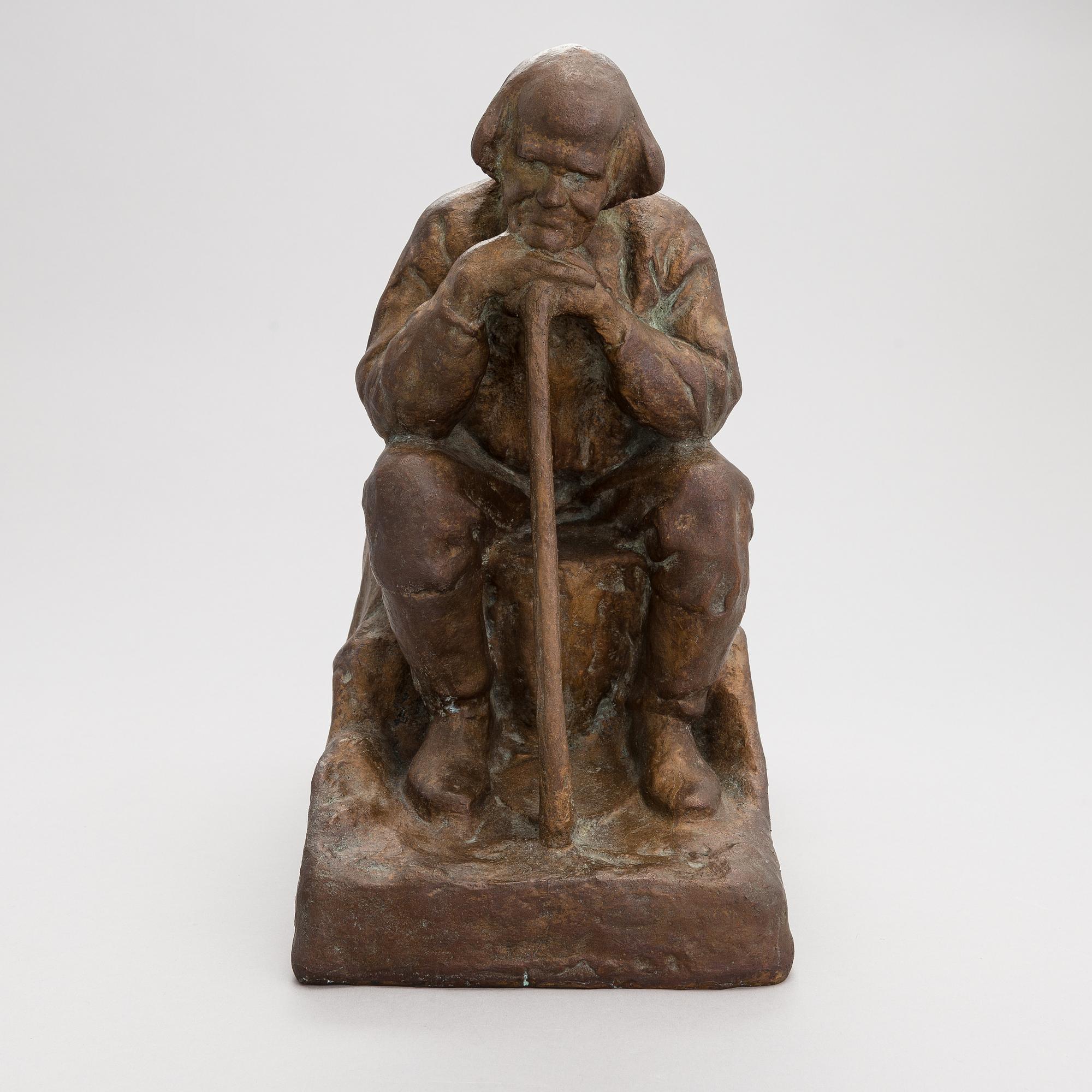 Emil Wikström, Sittande man med hacka.