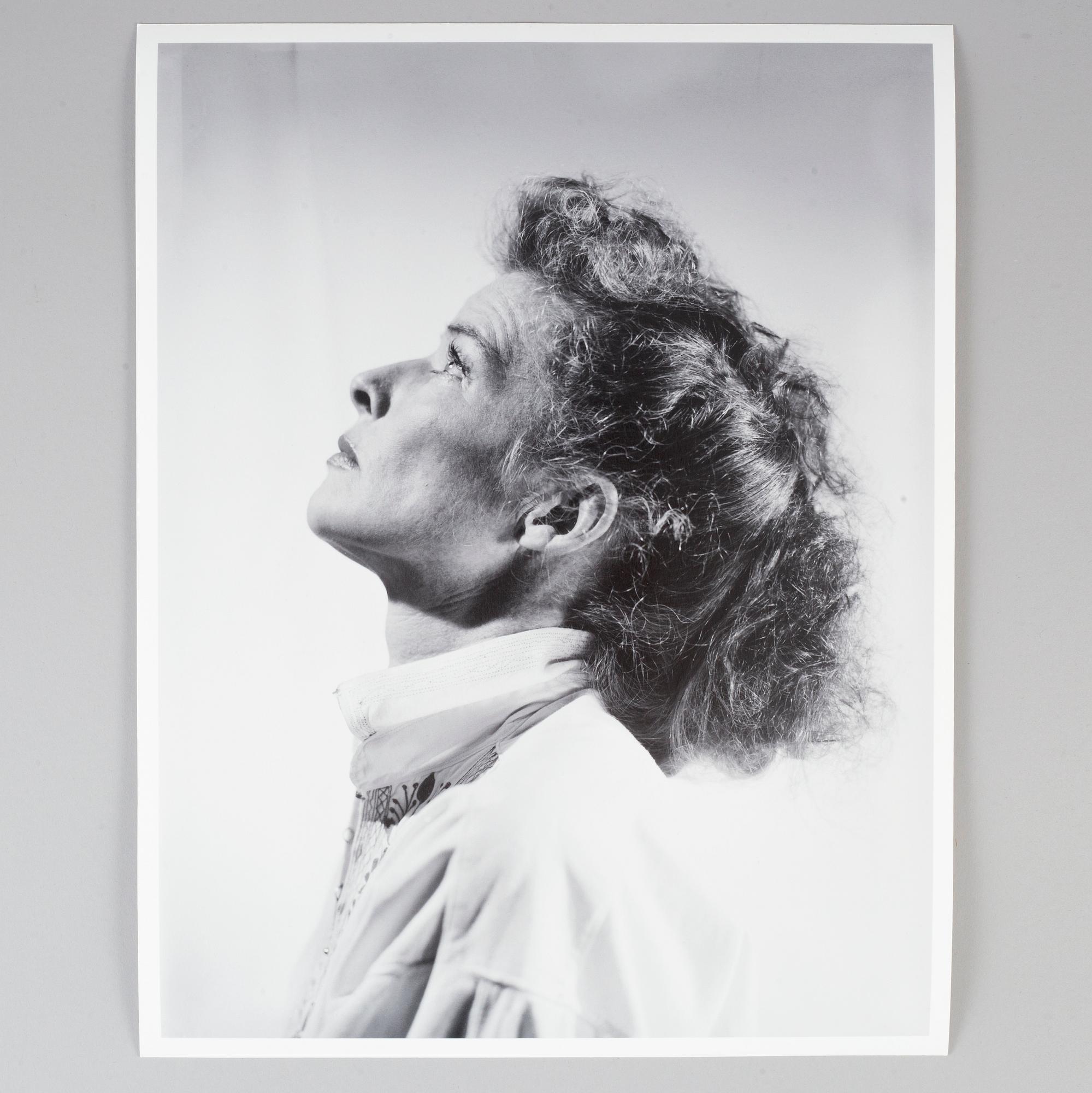 PER-OLOW ANDERSON, photograhy of Katharine Hepburn, stamped and numbered 3/5.