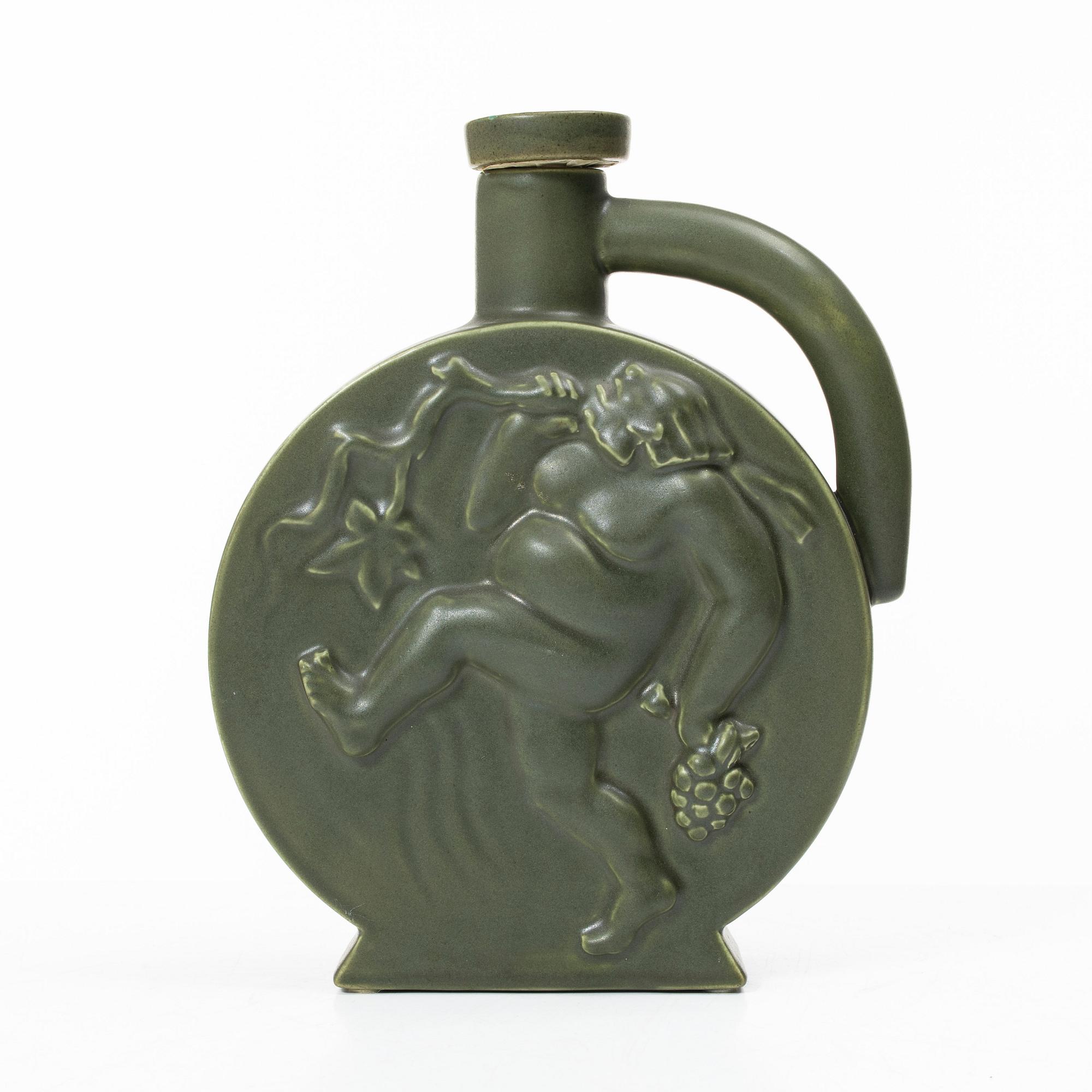 a carafe with stopper, Höganäs.