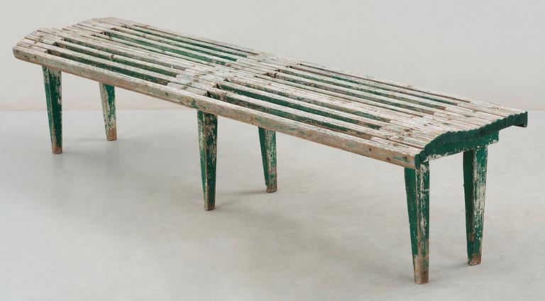 TRÄDGÅRDSBÄNK, 1900-talets första hälft.