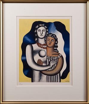 FERNAND LÉGER, efter, färglitografi, i trycket signerad och daterad -29, numrerad 4/100.