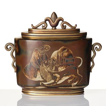 Gunnar Nylund, An urn, 'Flambé', ALP Lidköping mid-20th century.