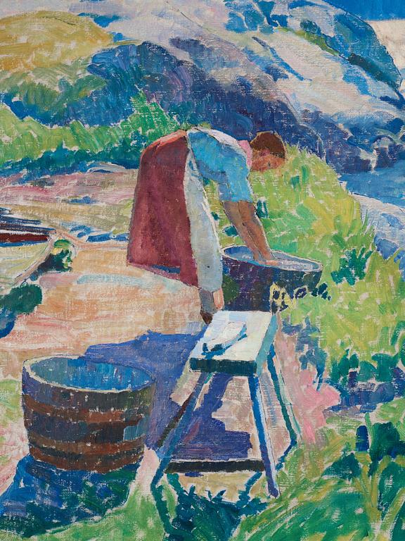 Carl Wilhelmson, "Tvätterska" (Washerwoman).