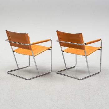 A pair of contemporary Arrben chairs, Italy.