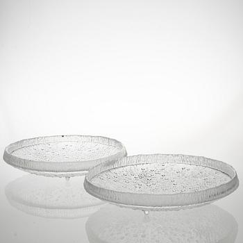 FAT, 2 st, glas, "Ultima Thule" Tapio Wirkkala, Iittala.