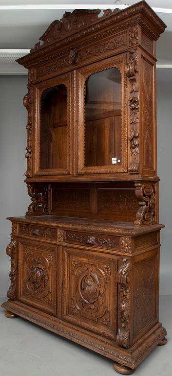 VITRINSKÅP, Tyskland 1800-talets senare hälft.