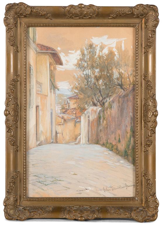 Elin Danielson-Gambogi, Gatuvy från Italien.