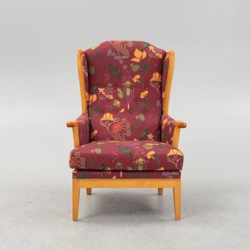 Carl Malmsten, a 'Husfadern' armchair, Sweden, jubilee model 1988.