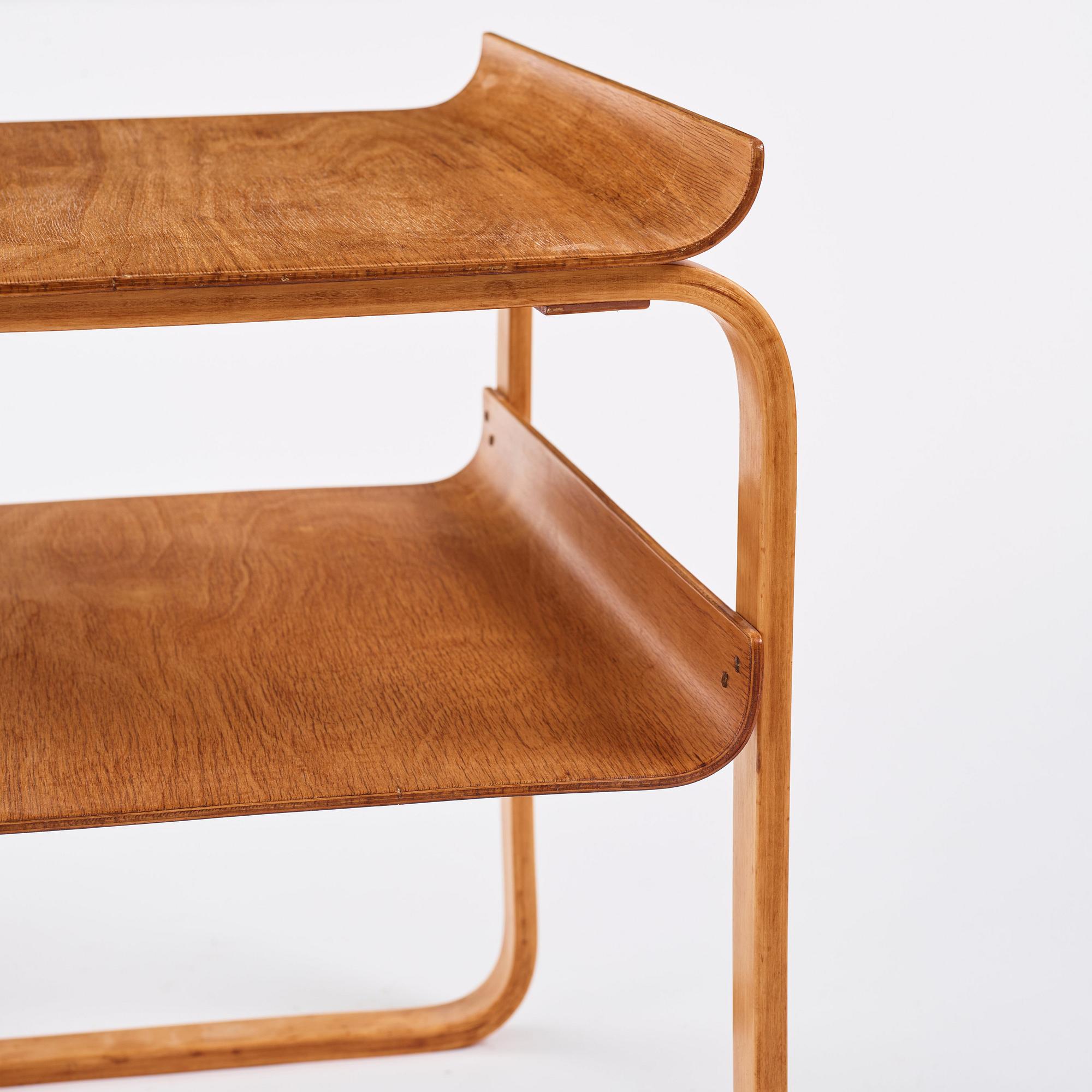 Alvar Aalto, a 'model 75' side table, Swedish Artek, Aalto Design Hedemora, Sweden 1946-56.