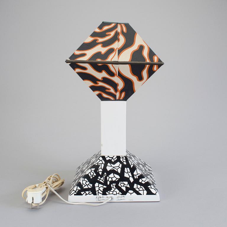 NATHALIE DU PASQUIER, bordslampa, "Drimmer Table Lamp", Memphisgruppen, signerad samt numrerad 11/200.
