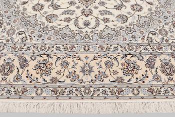 A part silk Nain carpet s.k 6LAA, ca 408 x 304 cm.