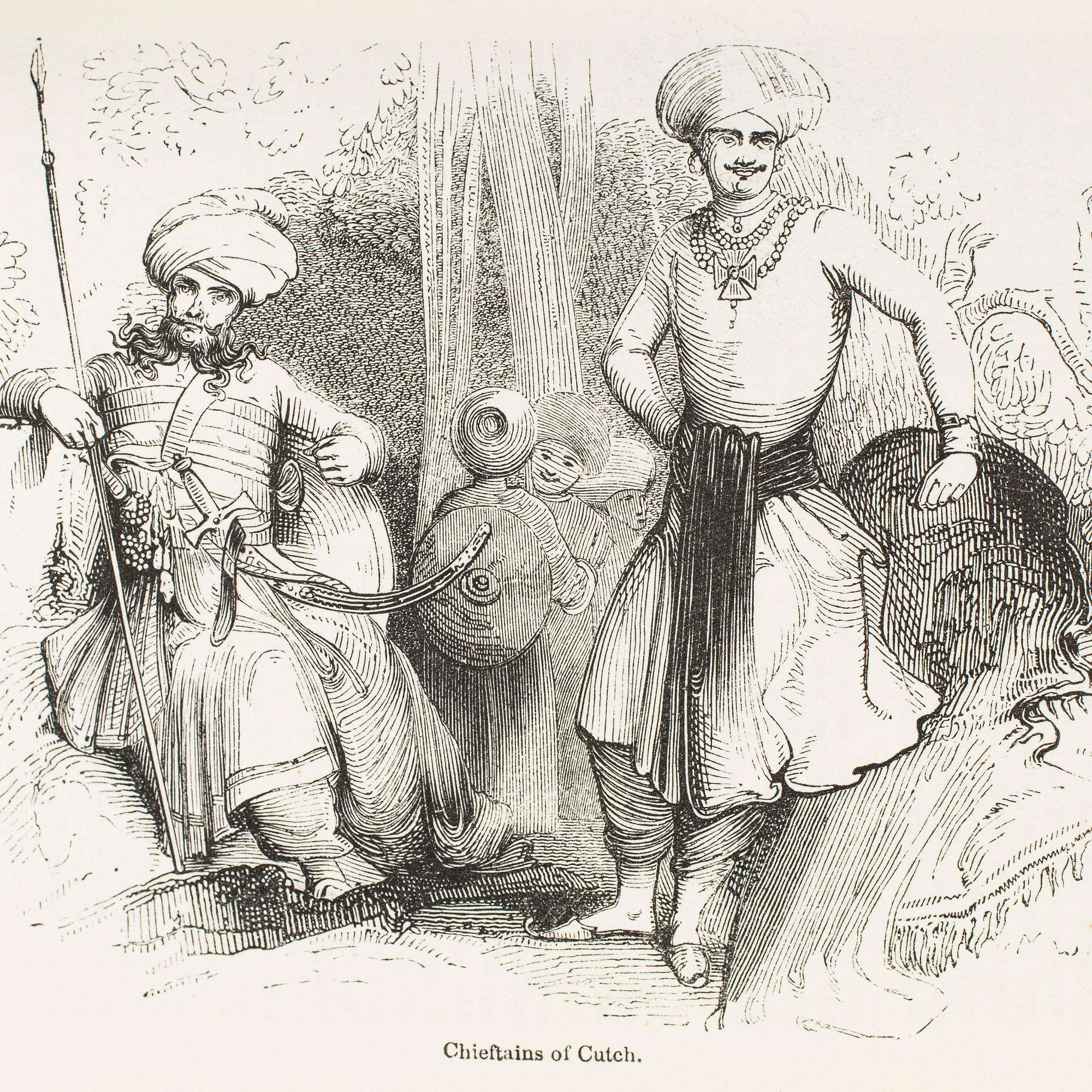 BOOK, 2+1 volumes, about India, among others, Mac Farlane "Indian Empire" part 1+2, 1844.