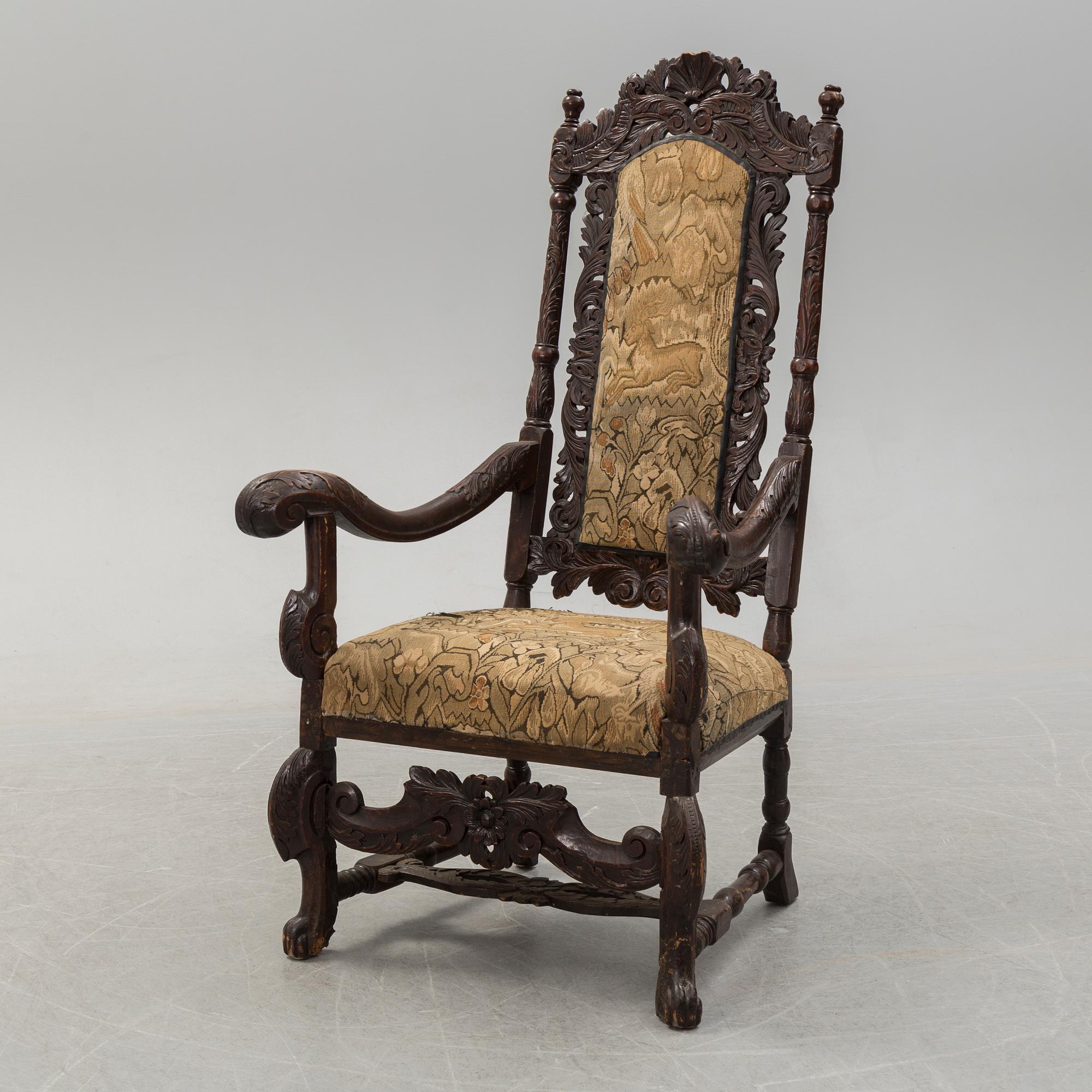 ARMCHAIR, baroque, early 18th century.