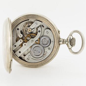 POCKET WATCH, moon phase, 81 mm.