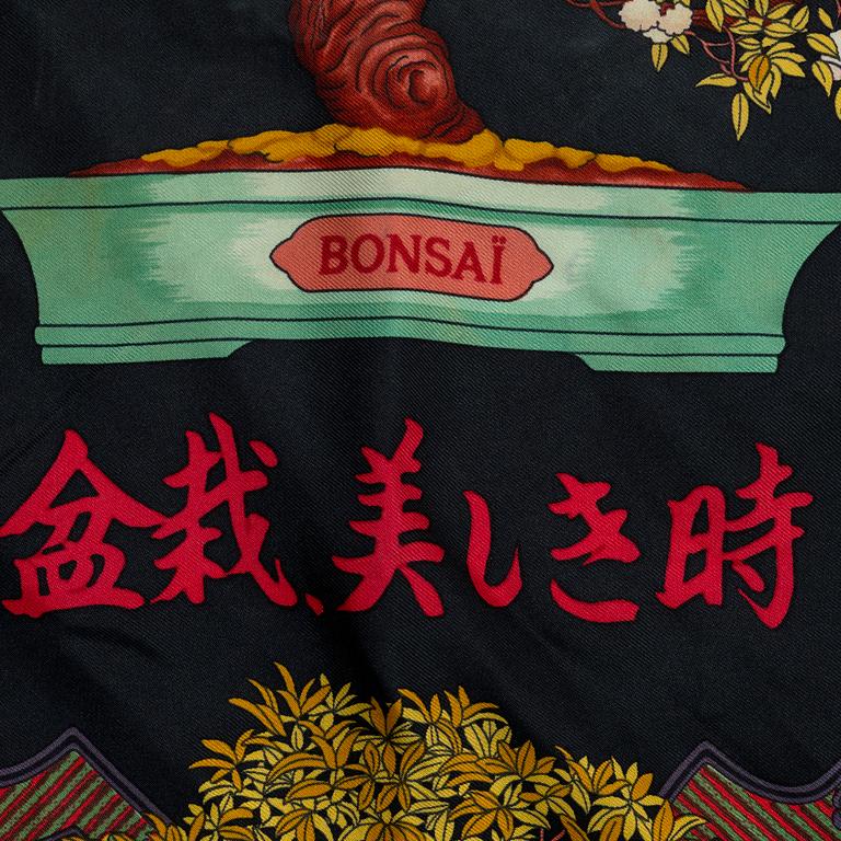 Hermès, scarf, "Les Beaux Jours de Bonsai".