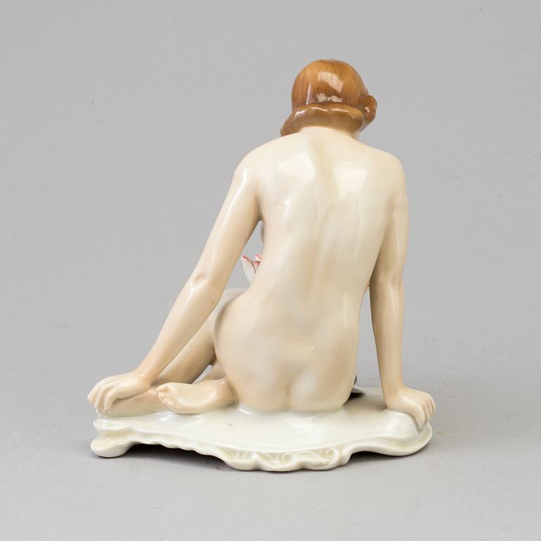 A Karl Ens porcelain figurine, Germany, mid 20th century.