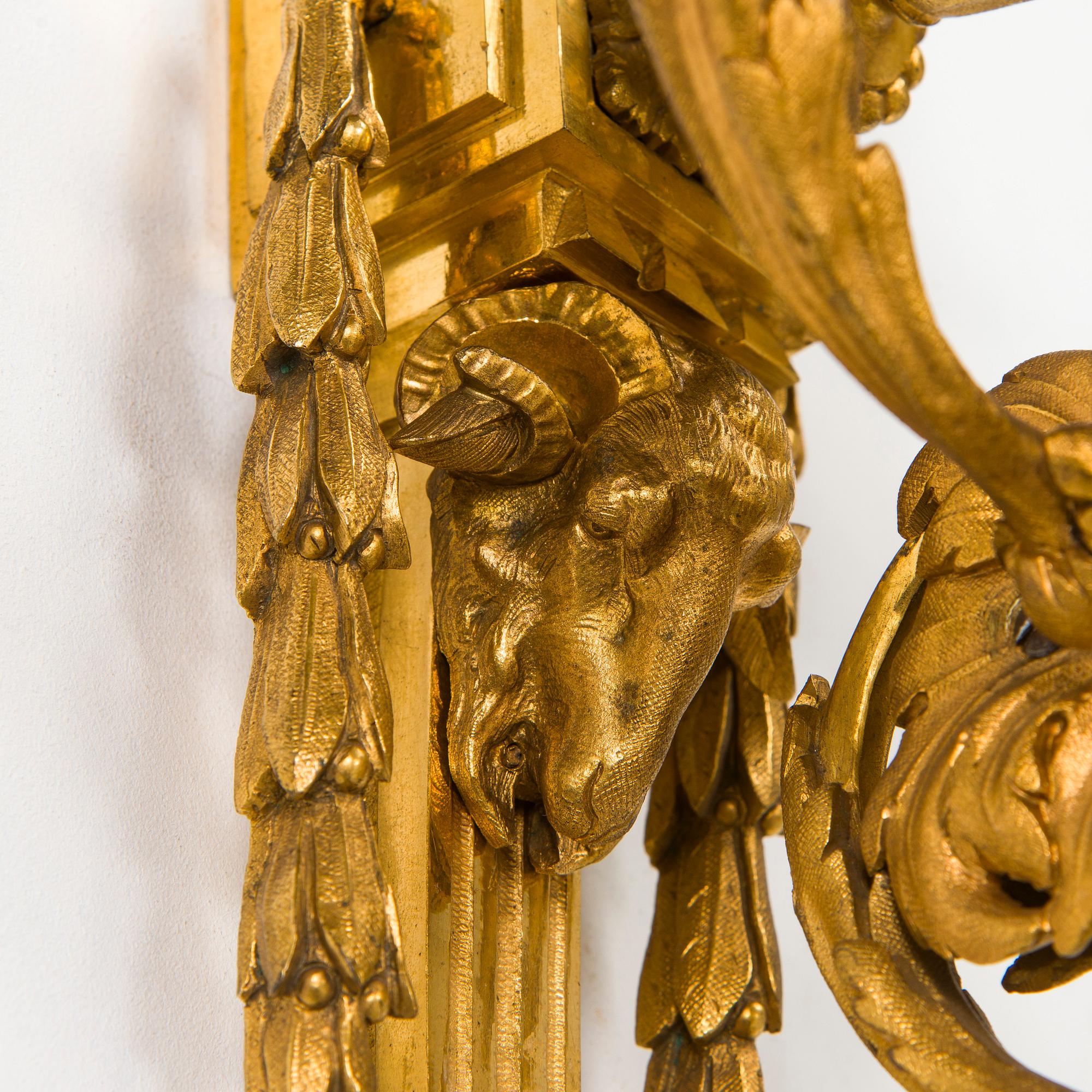 Applique, Louis XVI, kring 1780, sannolikt Paris.