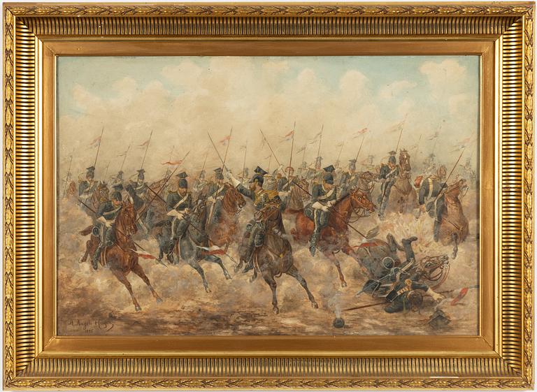 Michael Angelo Hayes, attributed to, Battle of Balaklava, 1854.