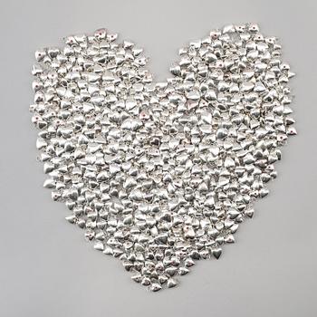 SAMLING HÄNGEN, silver, 1900-talets andra hälft. Total vikt ca 650 g.