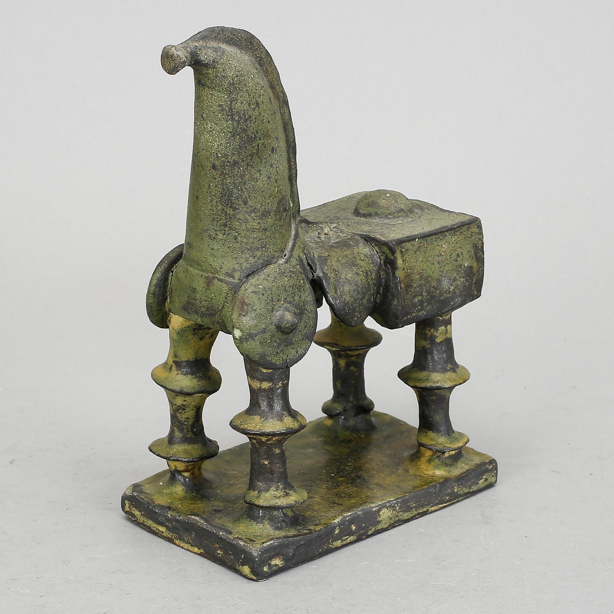BERTIL VALLIEN, skulptur, lergods, signerad.