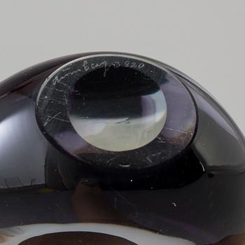 a set of 5 glass vases by Gerda and Asta Strömberg, Strömbergshyttan.