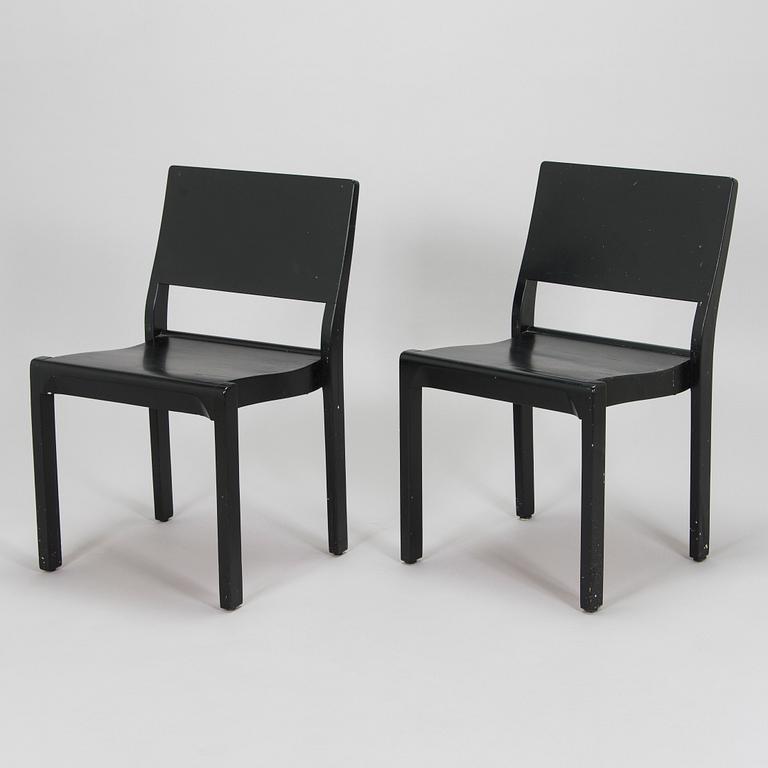 Alvar Aalto, stolar, 4 st modell 611 O.Y. Huonekalu- ja Rakennustyötehdas A.B. 1930-talets början.