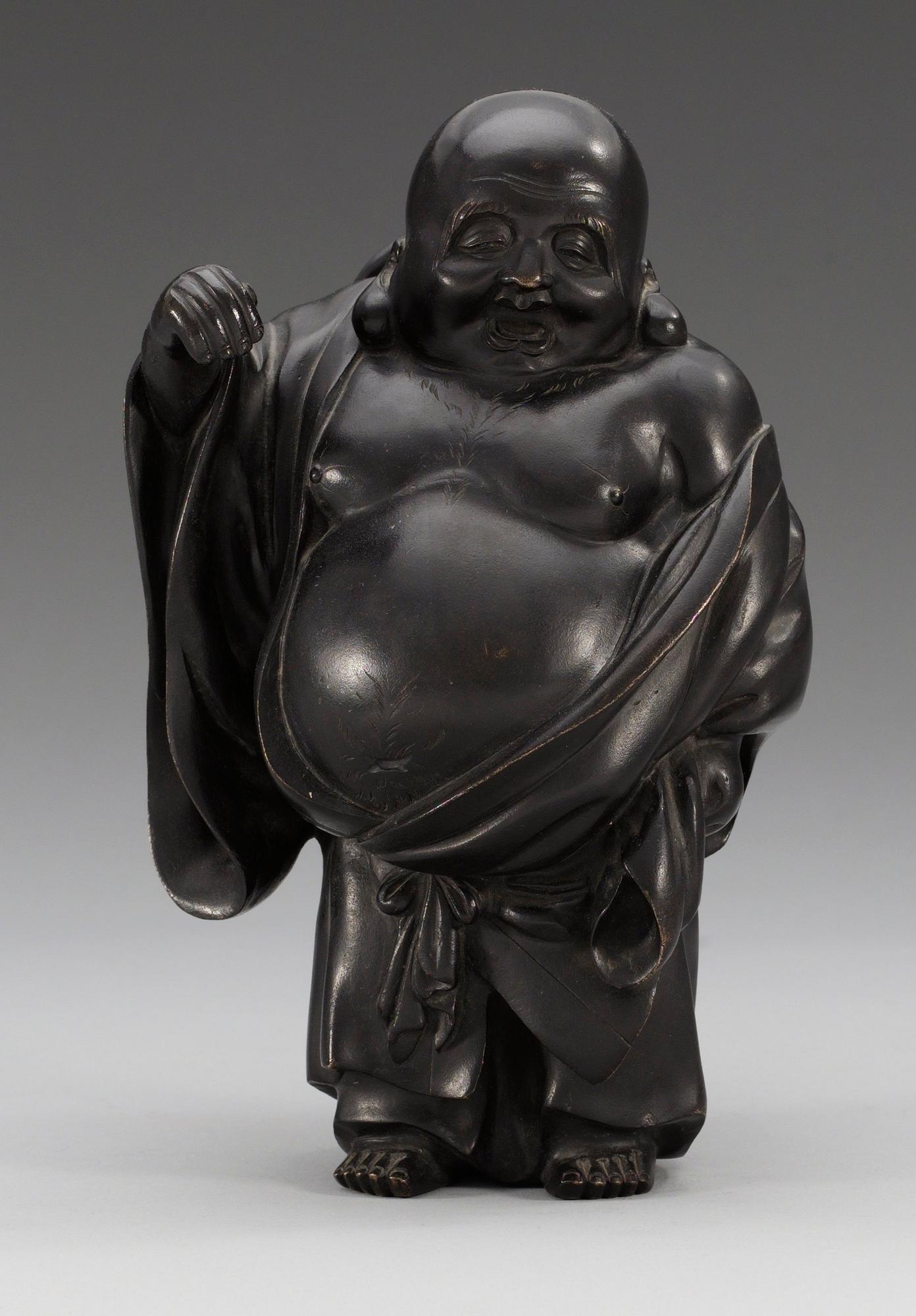 A Japanese bronze figure, Meiji, ca 1900.