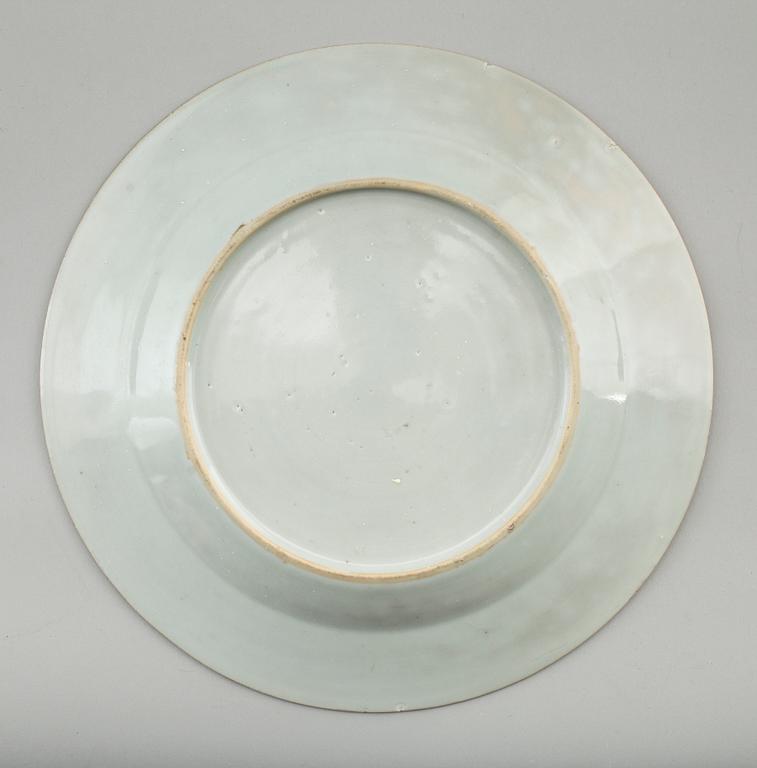 TALLRIKAR, 4 st, porslin, Kina, 1700-tal.