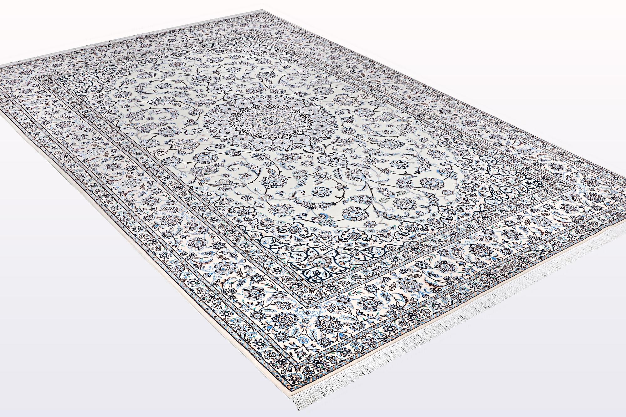 A carpet, Nain, part silk , so called 6 LAA, ca 316 x 207 cm.