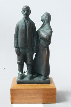 SKULPTUR, brons, efter Axel Olsson.