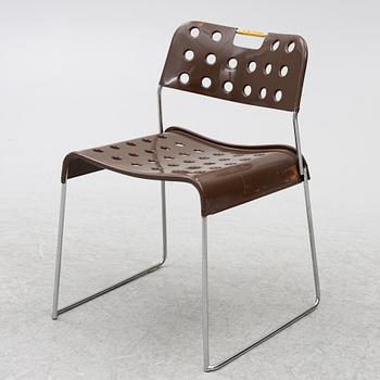 Rodney Kinsman, stolar, 5 st, "Omstak Chair", Bieffeplast, Italien, 1970-tal.