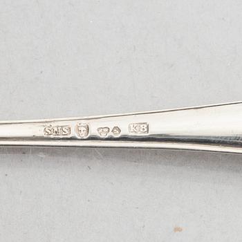 Silver coffee spoons (28 pieces).