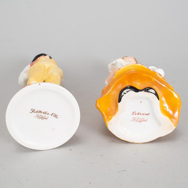 A pair of Swedish porcelaine figurines. Rörstrand.