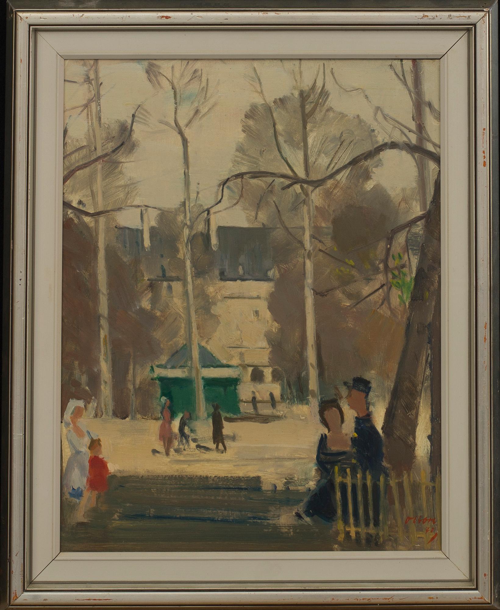 NILS OVE OLSON, oil on panel. Signed and dated -70.