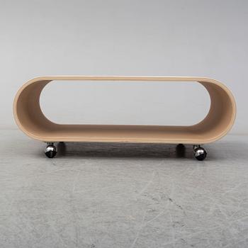 PETER EKLÅS, soffbord / mediebänk, "Velodrome", Designtorget, tidigt 2000-tal.
