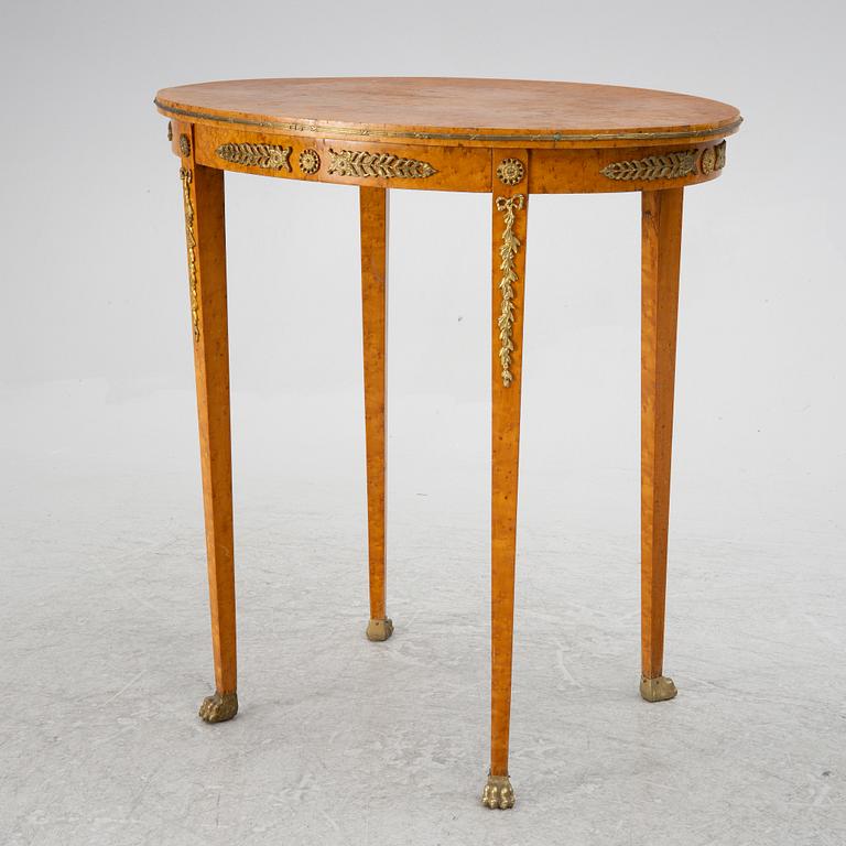 Salon group, 6 pieces, Empire style, around 1900.