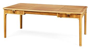 A Carl Malmsten walnut desk, Sweden, ca 1951.