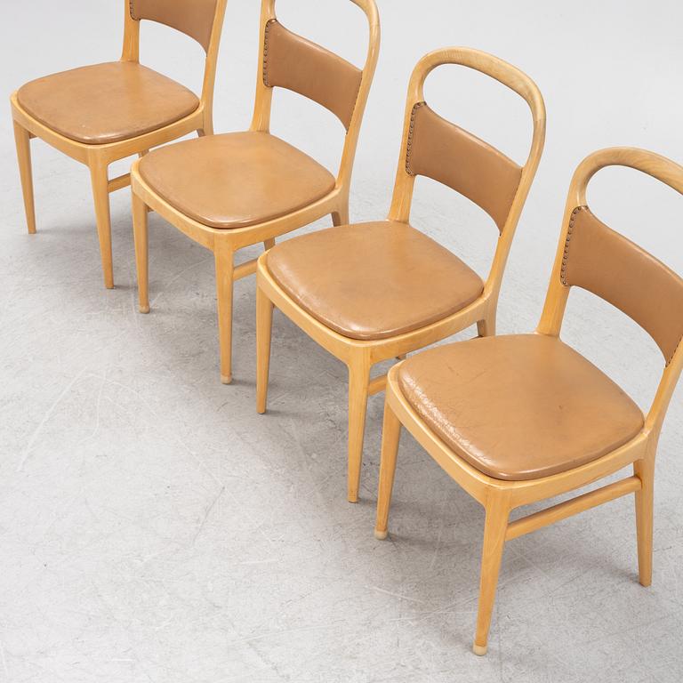 Axel Larsson, four chairs, 1950's.