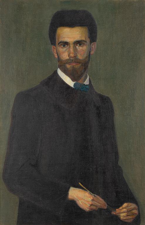 Birger Simonsson, olja på duk, osignerad, daterad 1907 a tergo.