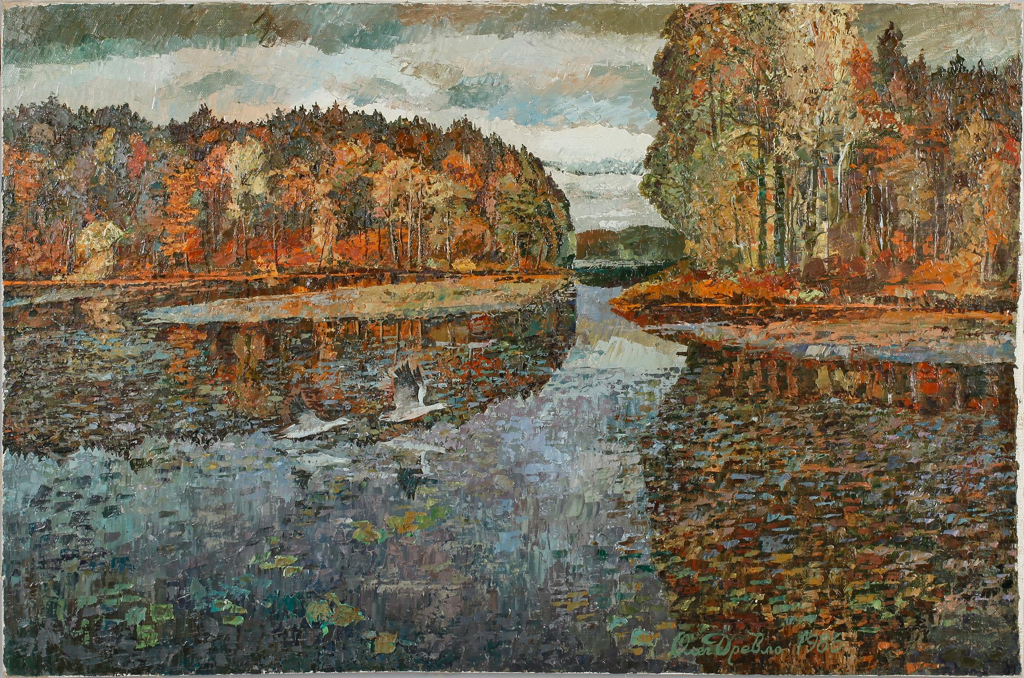 OKÄND KONSTNÄR, Ryssland, olja på duk, otydligt sign.