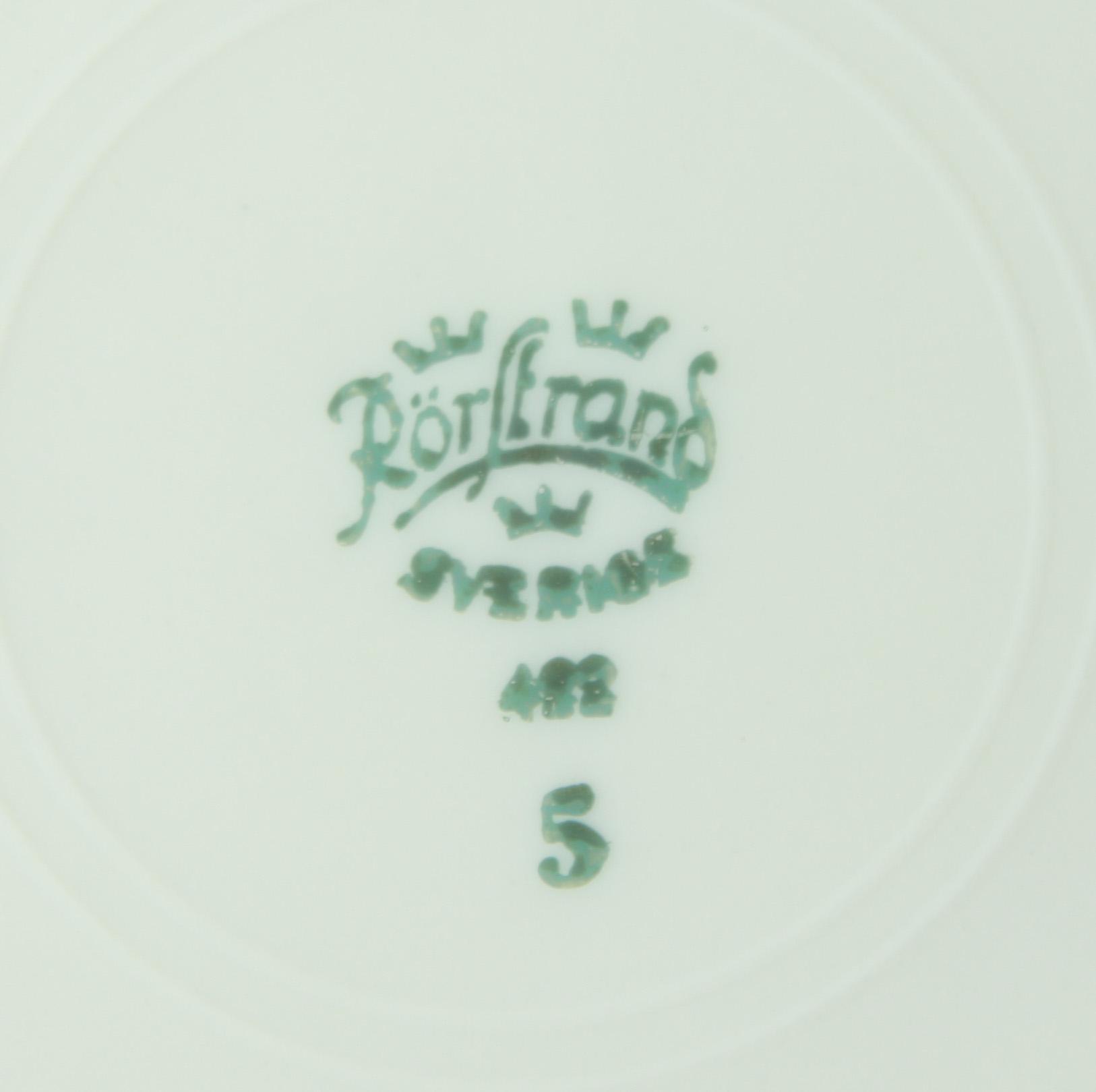 MAT- och KAFFESERVIS, 64 delar, benporslin, Rörstrand och Lidköping.