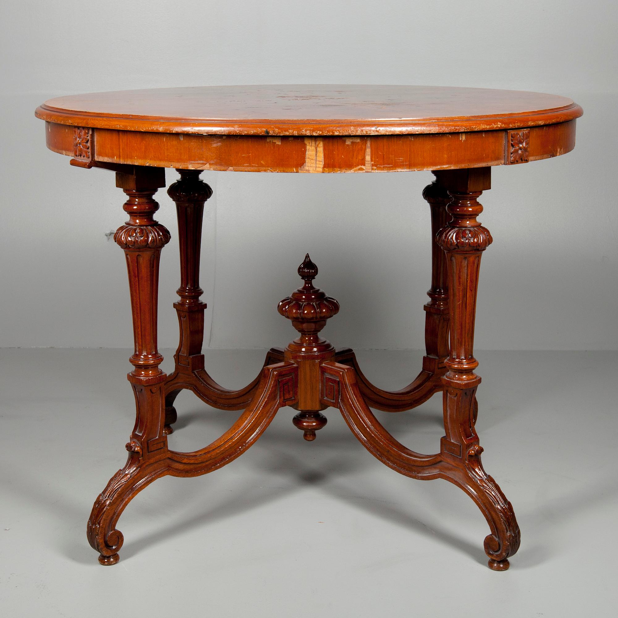 KAFFEBORD, Finland 1800-talets slut, signerat Richard Heimberger Helsingfors.