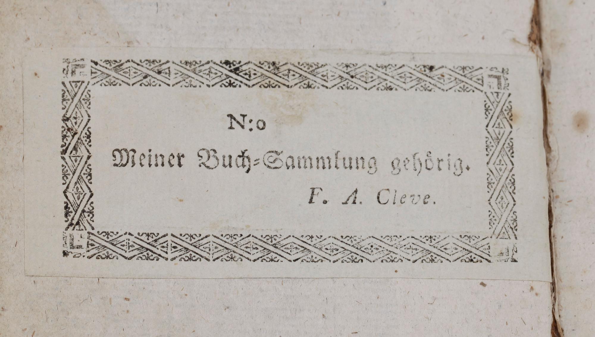 PARTI BÖCKER, 7 st, skönlitteratur och lyrik, bla "The Kisses" av Johannes Secundus, tredje upplagan, London 1778.