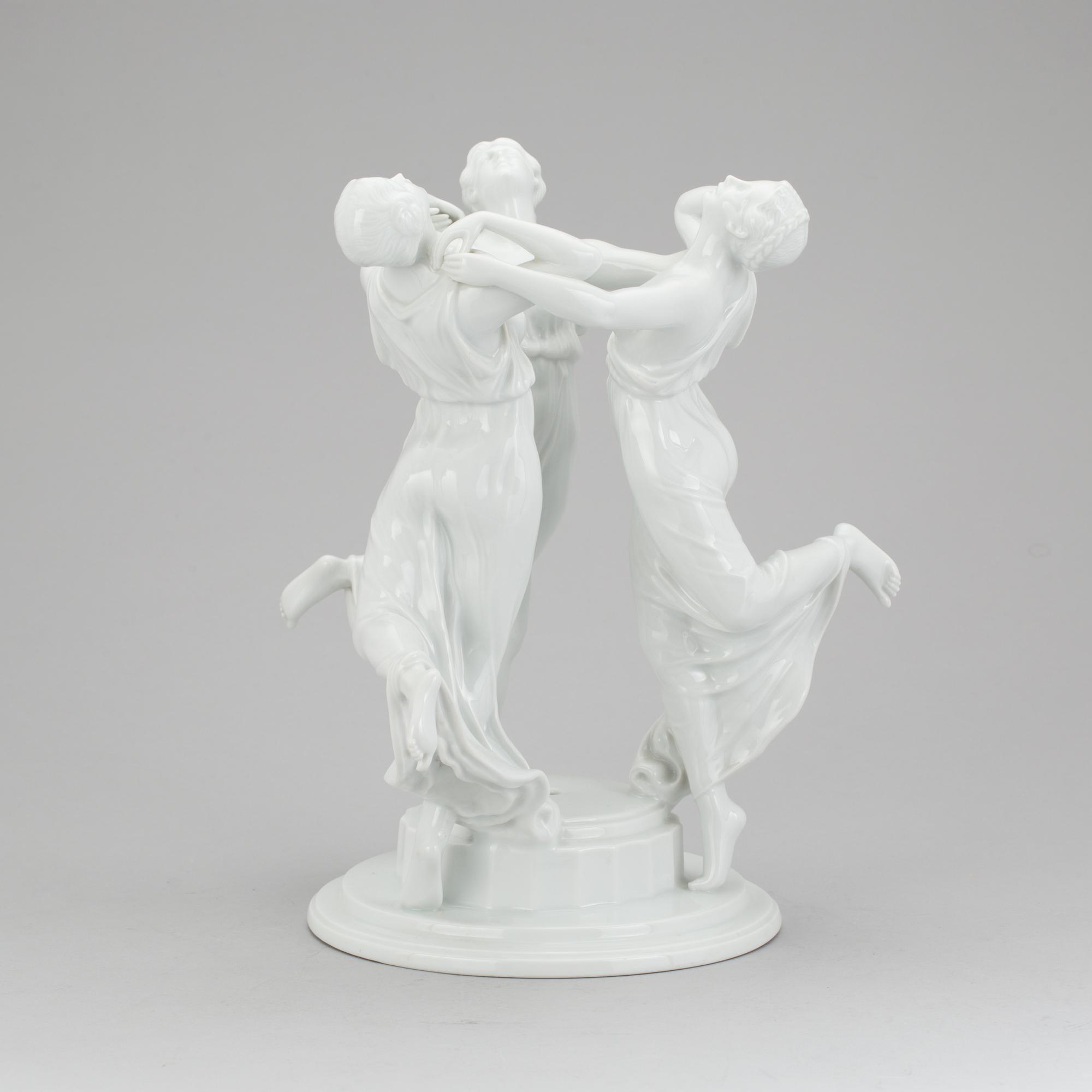 FIGURIN/BORDSLAMPA, porslin, Karl Himmelstoss, Rosentahl, 1900-tal.