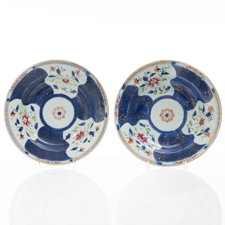 Seven plates, China, Qing Dynasty, Qianlong, 1736-95.