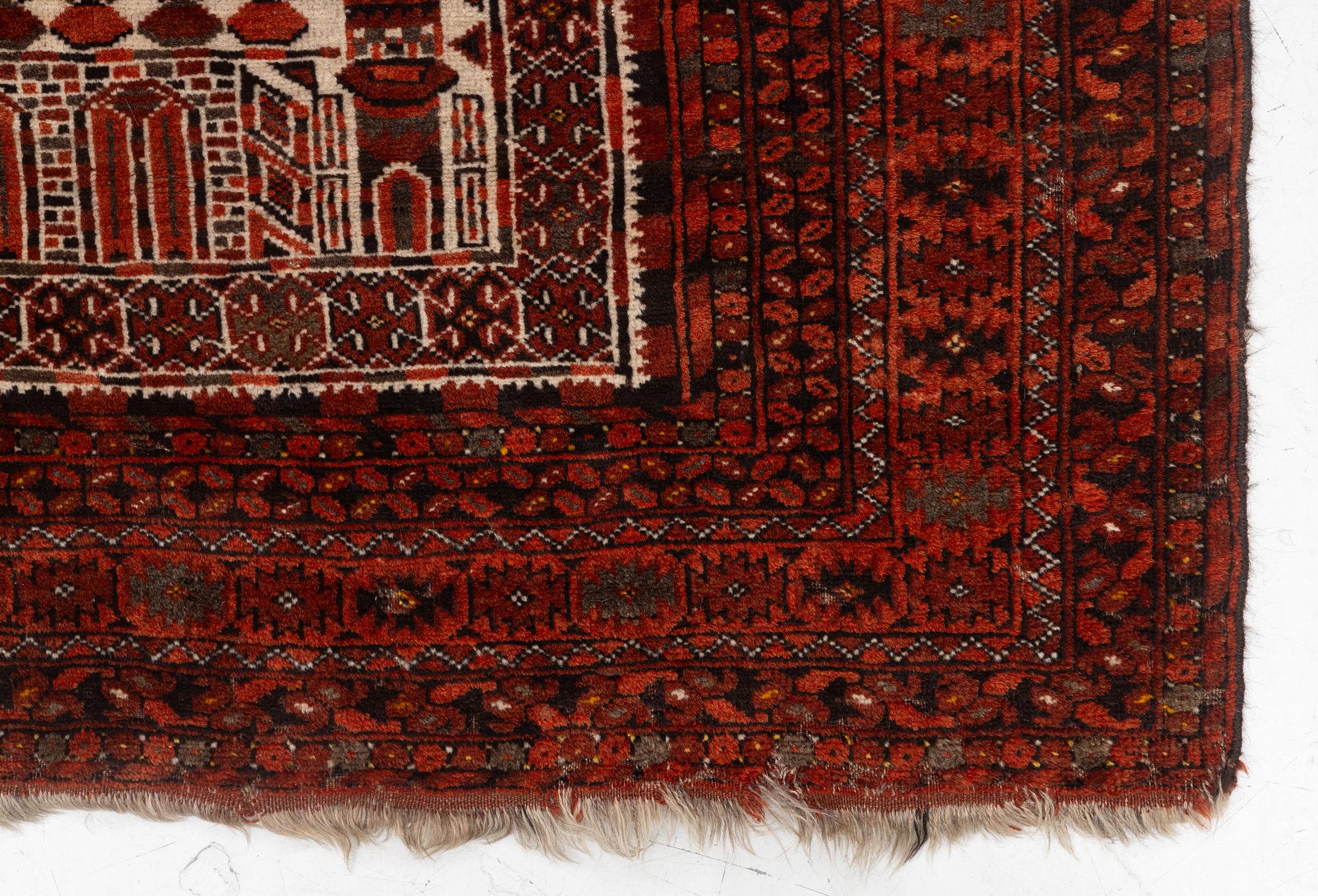 An antique Bechir rug, approx. 215 x 148 cm.