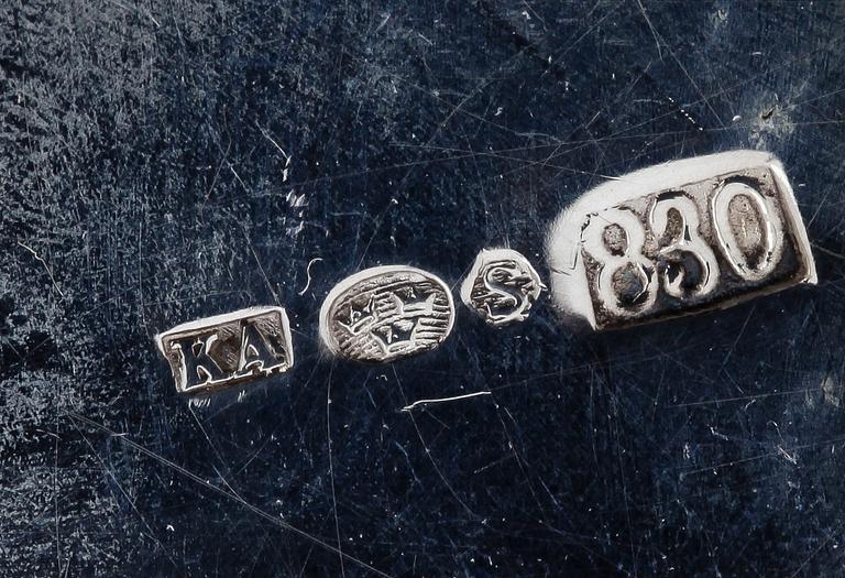 PARTI SILVER, bla Wien. 1800-1900-tal. Totvikt ca 300 gram.