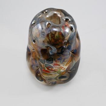 Per B. Sundberg, a unique 'Fabula' glass vase, Orrefors 1999.