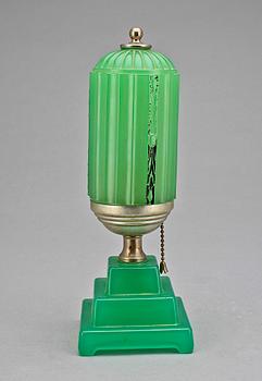 BORDSLAMPA, glas, Art Deco, 1930/40-tal.