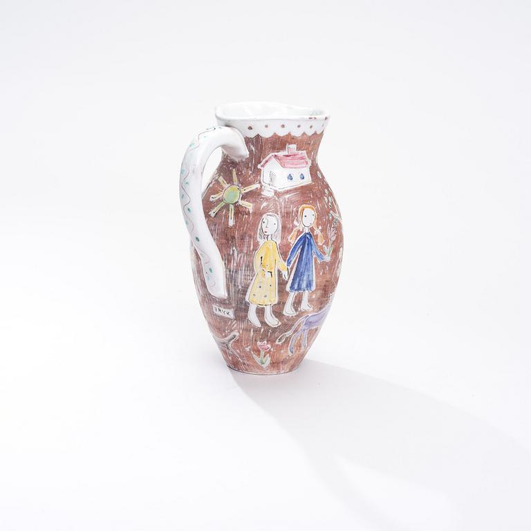 RUT BRYK, kanna, keramik, signerad, Arabia 1900-talets mitt.